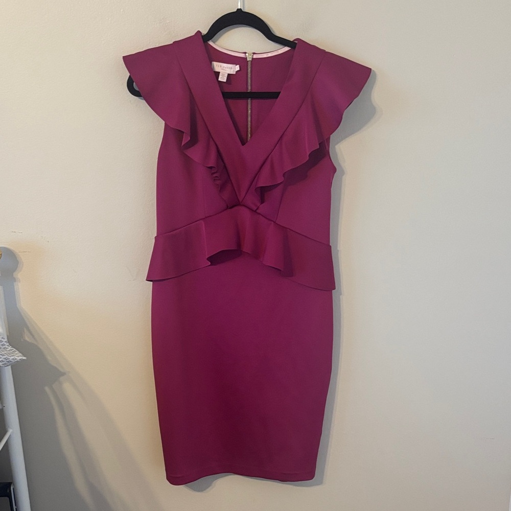 Ted Baker Alair Ruffle Trimmed Dress